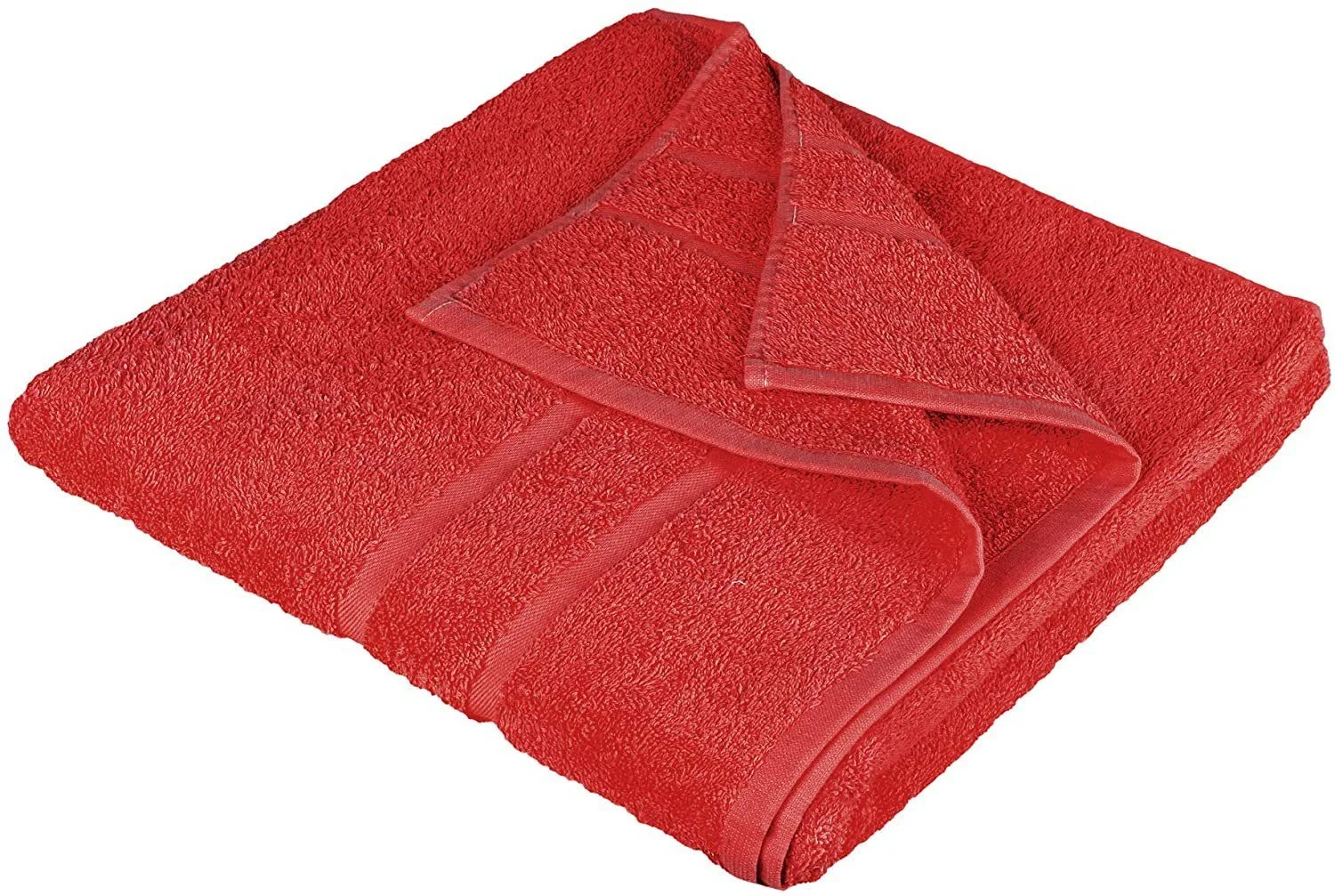 STICKANDSHINE Frottee-Handtücher – Rot, 100% Baumwolle, 500 g/m²